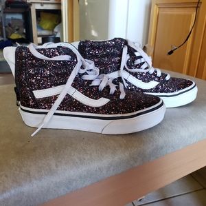 Zip up glitter vans